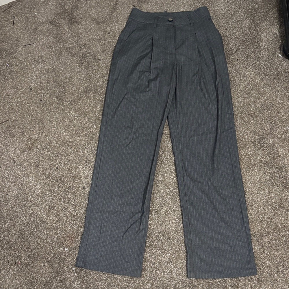 Wild Fable Women's Gray Pinstripe Pants